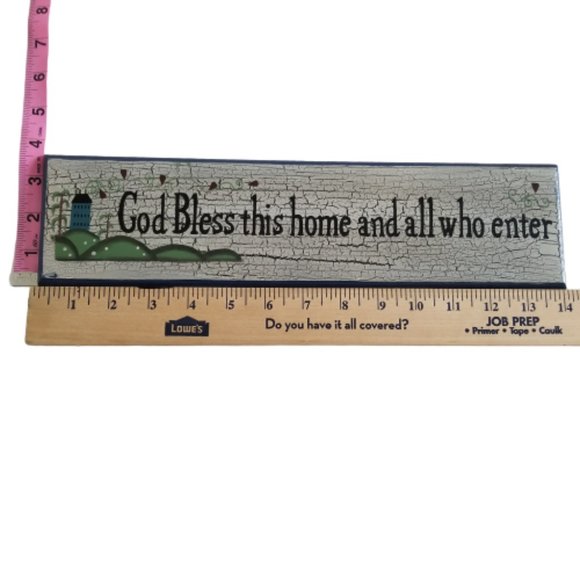 Other - God Bless This Home Decor Sign Distressed Sawtooth Hanger on Back